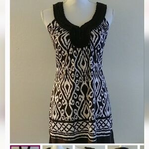 Wrapper Women Brown Sundress Crocheted neckline size medium